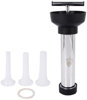 Handleiding Worst Vlees Vulstoffen Machine Voor Worst Vlees Stuffer Filler Rvs Worst Dog Maker Machine + Nozzle
