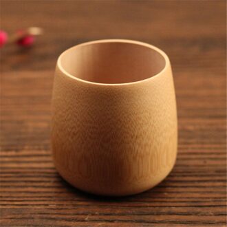 Handmade Bamboo Tea Cup Green Natural Water Cup Bamboo Round Tea Cup Insulation Leisure