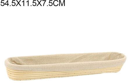 Handmade French Baguette Fermentation Country Bread Dough Brotform Proofing Proving Rattan Basket with Cloth Cover