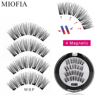 Handmade magnetic lashes 3d lashes natural false eyelashe extended with gift box magnetic eyelashes