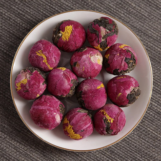 Handmade Peony Flower Tea Dragon Ball Yunnan Puerh Raw Tea 2019 Mini Compressed Mini Puer Tea