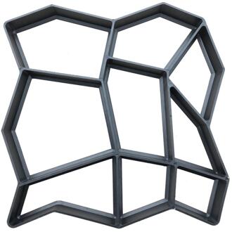 Handmatig Bestrating Cement Baksteen Beton Mallen Diy Plastic Path Maker Mold Tuin Steen Road Mold Tuin Decoratie Mold-10