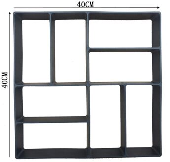 Handmatig Bestrating Mal Cement Baksteen Beton Mallen Diy Plastic Path Maker Mold Tuin Steen Road Mold Tuin Decoratie 1