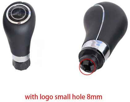 Handmatige Automatische Auto Shift Versnellingspook Knop Voor Mercedes Benz W203 S203 CL203 W209 W204 C204 C63 C300 C250 W207 a207 W212 met logo klein 8mm