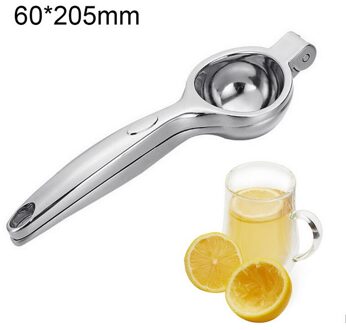 Handmatige Citruspers Hand Citruspers Citroen Fruit Juicer Citrus Persmachine Rvs Accessoires Voor Keuken zilver 6x20.5cm