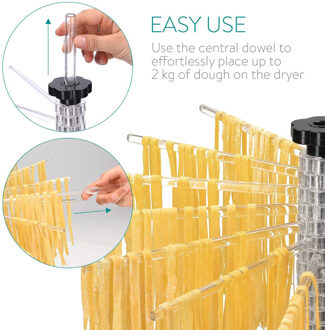 Handmatige Pasta Droogrek Rotatie Noodle Houder Gereedschappen Opknoping Non Slip Spaghetti Stand Keuken Makkelijk Schoon Accessoires Opvouwbare
