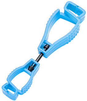 Handschoen Clip Holder Hanger Guard Arbeid Werk Klem Grabber Catcher Veiligheid Werk Stijlvolle Handschoen Grabber Clips Handige S #6 Blauw