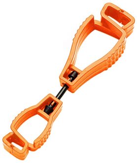Handschoen Clip Holder Hanger Guard Arbeid Werk Klem Grabber Catcher Veiligheid Werk Stijlvolle Handschoen Grabber Clips Handige S #6 oranje