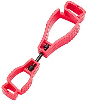 Handschoen Clip Holder Hanger Guard Arbeid Werk Klem Grabber Catcher Veiligheid Werk Stijlvolle Handschoen Grabber Clips Handige S #6 Rood
