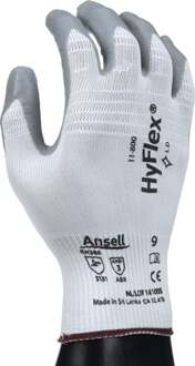Handschoen | maat 10 wit/grijs | EN 388 PSA-categorie II | nylon m.nitrilschuim | 12 paar - 11-800-10 11-800-10