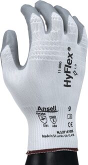Handschoen | maat 8 wit/grijs | EN 388 PSA-categorie II | nylon m.nitrilschuim | 12 paar - 11-800-8 11-800-8