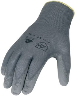 Handschoen | maat 9 grijs | EN 388 PSA-categorie II | nylon met polyurethaan | 12 paar - 3701/9 3701/9