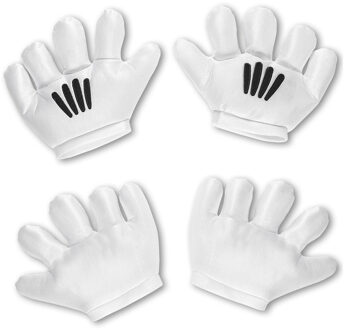 Handschoenen Cartoon Wit - Transparant