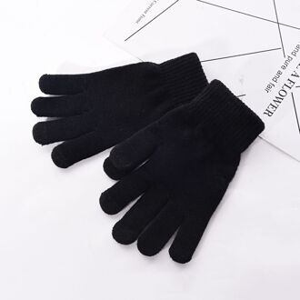 Handschoenen Mannen Effen Eenvoudige Warme Winter Dikkere Volledige Vinger Zachte Trendy Dagelijks Outdoor Touchscreen Wanten Heren Leisure 2
