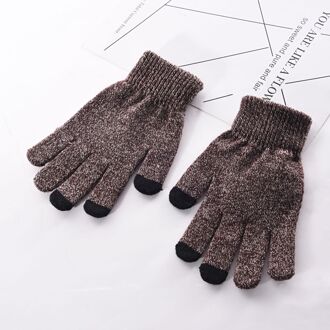 Handschoenen Mannen Effen Eenvoudige Warme Winter Dikkere Volledige Vinger Zachte Trendy Dagelijks Outdoor Touchscreen Wanten Heren Leisure 3