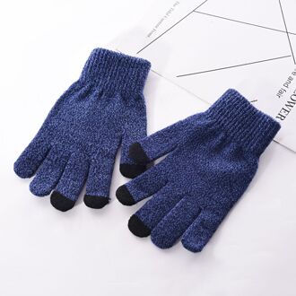 Handschoenen Mannen Effen Eenvoudige Warme Winter Dikkere Volledige Vinger Zachte Trendy Dagelijks Outdoor Touchscreen Wanten Heren Leisure 4