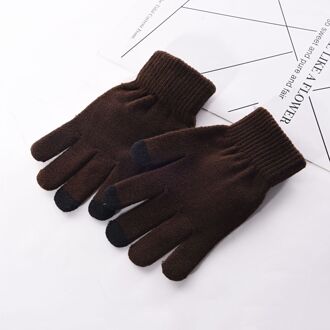 Handschoenen Mannen Effen Eenvoudige Warme Winter Dikkere Volledige Vinger Zachte Trendy Dagelijks Outdoor Touchscreen Wanten Heren Leisure 5
