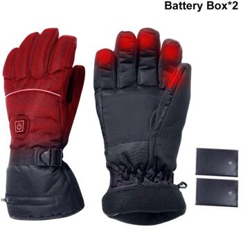 Handschoenen Motocycle Elektrische Verwarmd Met Temperatuur Aanpassing Lithium Batterijen Handschoenen Voor Skiën Klimmen Rijden Guantes accu case