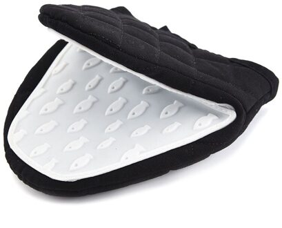 Handschoenen Ovenwanten 1Pc Slicone Bakken Accessoires Hand Clip Antislip Keuken Benodigdheden Magnetron Handschoenen zwart