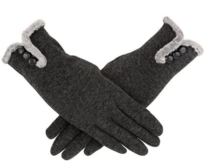 Handschoenen Winter Warm Novelty Vrouwen Kasjmier Warm Houden Rijden Volledige Vinger Handschoenen Screen Перчатки Guantes De Otoño E Invierno. Grijs