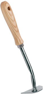 Handschrepel - metaal/hout - 31 x 11 x 5 cm - onkruidverwijderaar - terras reinigen