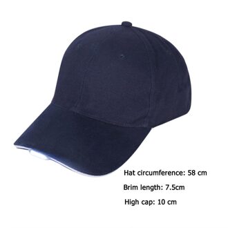 Handsfree Led Baseball Cap Sport Hoed Outdoor Jogging Hip Hop Camouflage Party Reizen Sport Nacht Wandelen Vissen Running Hoed donker blauw / Charging