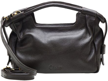 Handsome Handbag chocolate handtas dames Bruin - H 17 x B 28 x D 12 cm