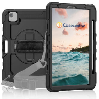Handstrap Pro Hardcase - met handvat - extra beschermend hoesje - iPad Air 10.9 (2020) - zwart