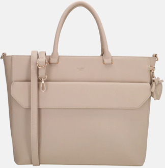 handtas 15 inch lichttaupe