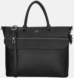 handtas 15 inch zwart