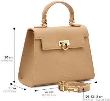 Handtas Cannes - maat Beige