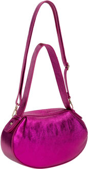 Handtas Dames Laminaat fuchsia - One Size