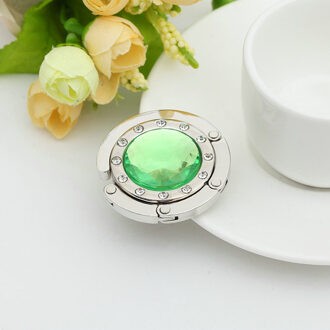 Handtas Haak Draagbare Vouwen Handtas Hanger Tas Desk Hanger Meerdere Bag Desk Hanger Opvouwbare Purse Bag Hook Holder groen