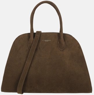 handtas M suedine chocolat Donkerbruin - No Size