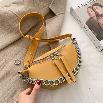 Handtas Met Ketting Crossover Pu Lederen Handtas, Schouderriem, Wit, Kleine, Borst, reistas, Zilver, blauw