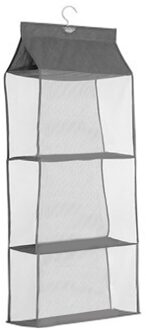 Handtas Opknoping Organisator Opknoping Kledingkast Organizer Drie-Dimensionale Opslag Opknoping Tas Handtas Organisator Voor Closet 2/3/4Lay grijs 3 laag