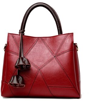 Handtas Purse Multi-Layer Grote Capaciteit Tote Tas Voor Dames Bourgondië