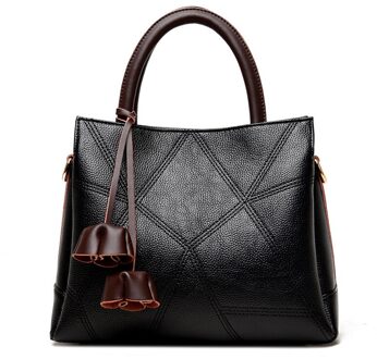 Handtas Purse Multi-Layer Grote Capaciteit Tote Tas Voor Dames zwart