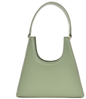 Handtassen Voor Vrouwen Alligator Grain Oksel Bag Vintage Kleine Driehoek Clutch Pouch Franse Stijl Schoudertas Dame Crossbody Tassen groen