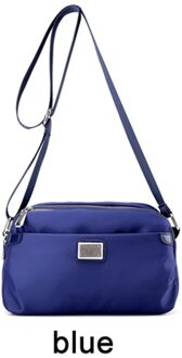 Handtassen Vrouwen Zakken Schouder Nylon Kleine Waterdichte Nylon Tas Dames Crossbody Tassen Voor Vrouwen Cross Body Bag Vrouwelijke Kleine Blauw