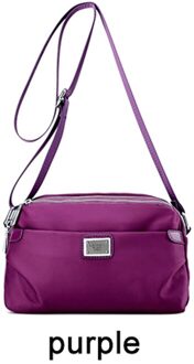Handtassen Vrouwen Zakken Schouder Nylon Kleine Waterdichte Nylon Tas Dames Crossbody Tassen Voor Vrouwen Cross Body Bag Vrouwelijke Kleine Paars