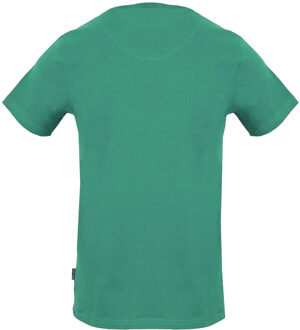 Handtekening T-shirt met logo voor heren (Groen)