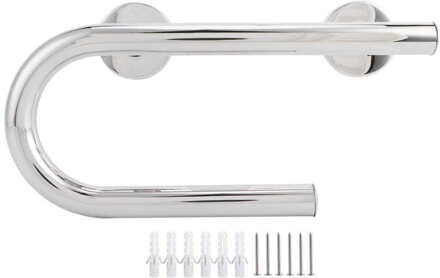Handvat Bad Rail Anti-Slip Grip Voor Oudere 32Cm 304 Rvs Grab Bar Wall‑mounted Grab Rail U‑shaped leuning Mirror