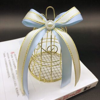 Handvatten Bonbondoos Blik Doos Bel Met Lint Birdcage Deel Supplies Favor Doos Wedding 04