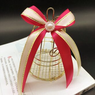 Handvatten Bonbondoos Blik Doos Bel Met Lint Birdcage Deel Supplies Favor Doos Wedding 05