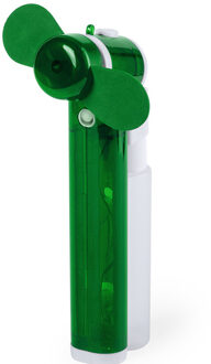 Handventilator - groen - waaier met waterverstruiver - 16 cm