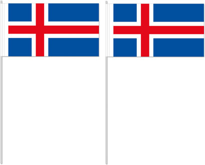 Handvlag IJsland 12 x 24 cm Multi