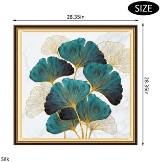 Handwerken Diy Gedrukt Landschap Serie Ginkgo Biloba Kruissteek Sets Voor Borduurwerk Kit Volledige Borduurwerk Cross-Stitching silk-9CT