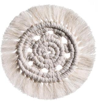 Handwoven Macrame Onderzetters Katoenen Touw Gevlochten Placemats Cup Pad Tafel Decor Hittebestendige Tafel Mat Cup