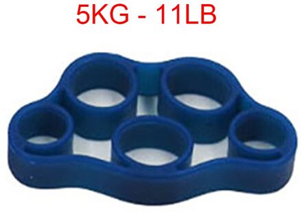 Handx Grijper Siliconen Vinger Expander Oefening Handgreep Pols Sterkte Trainer Vinger Uitoefenaar Resistance Bands Fitness diep blauw